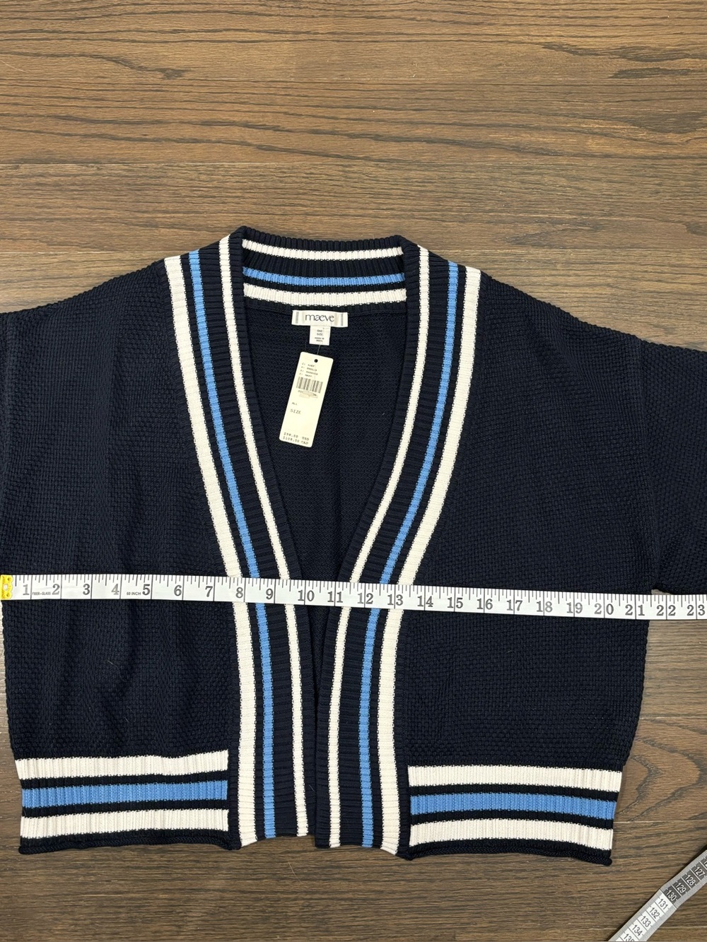Maeve Short Waffle Cardigan Sweater from Anthropologie, NWT - Picture 7 of 7